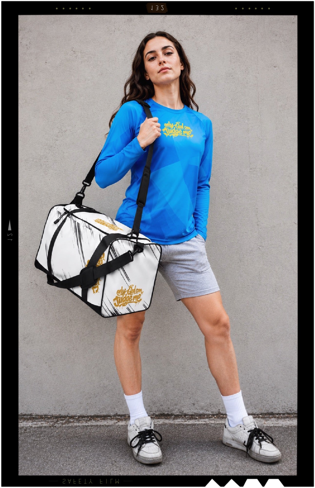 Women's Rash Guard (yellow logo)