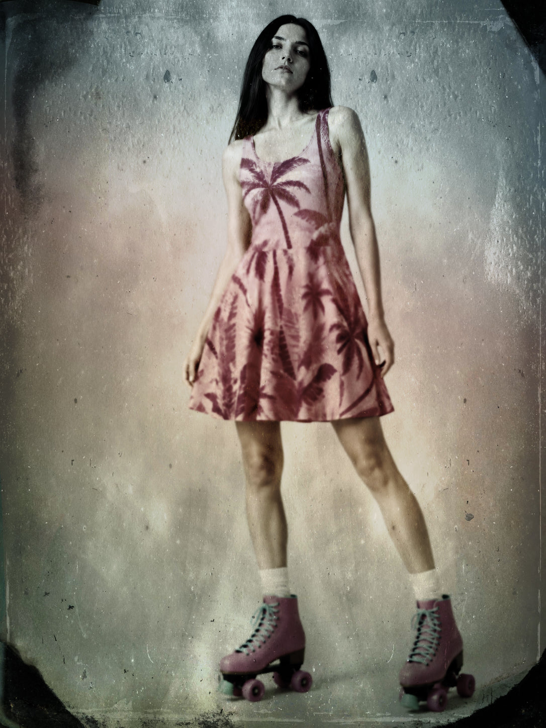 Palms Summer Dress (pink)