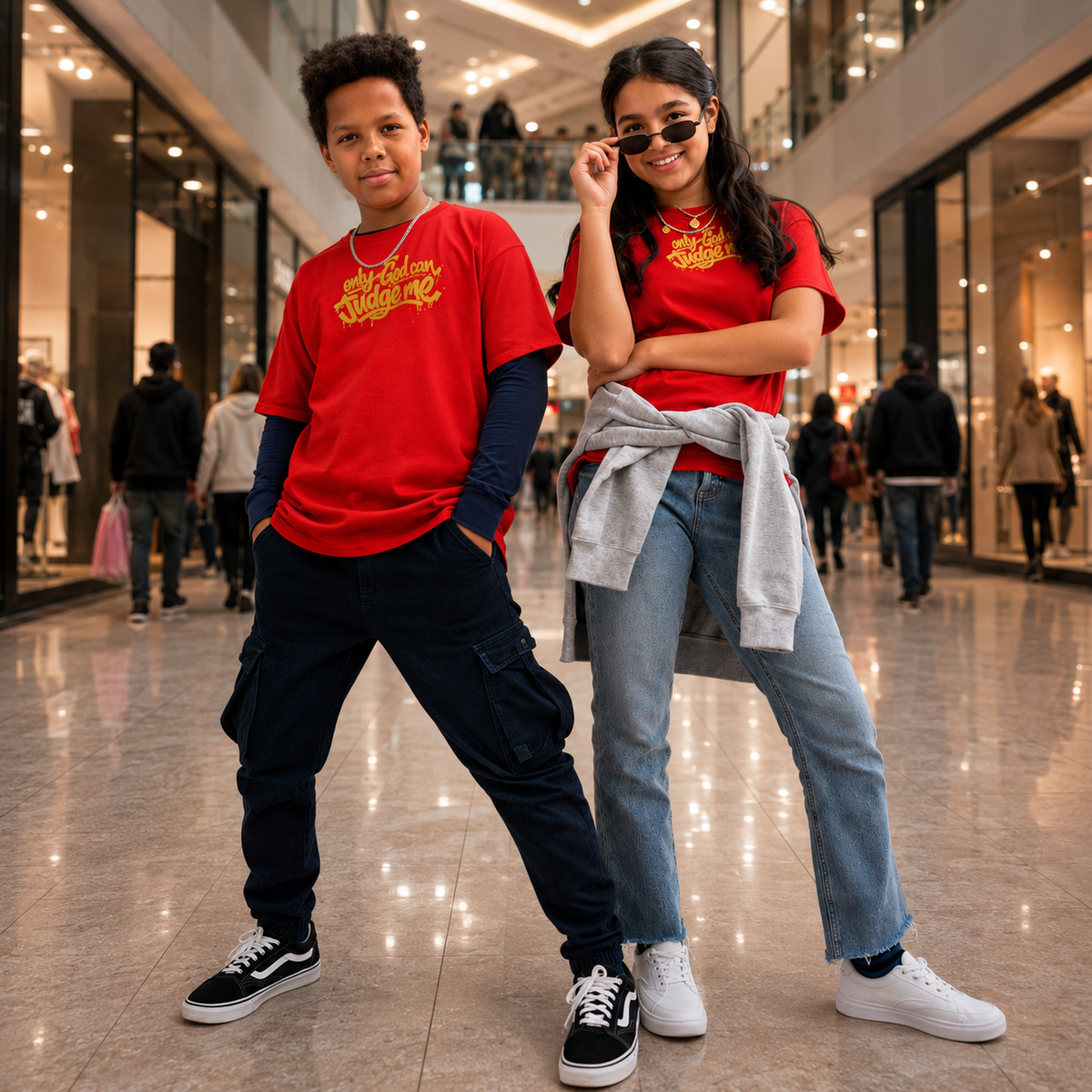 Youth classic tee (yellow logo)
